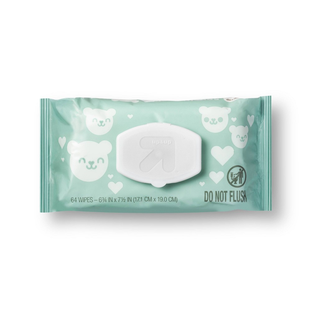 Baby Wipes Sensitive Skin 192ct 3 packs per pack 64 ct wipes  - up & up™