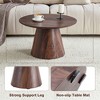 Kumasinova 25.6" Mid-Century Oval Coffee Table,Modern Side Table with Wood Veneer,Classic Center Table for Living Room and Office - 4 of 4