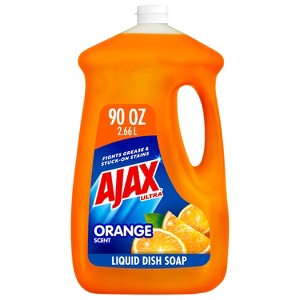 Ajax Orange Ultra Triple Action Dishwashing Liquid Dish Soap - 1 of 4