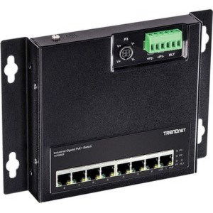 TRENDnet 8-Port Industrial Gigabit Poe Wall-Mounted Front Access Switch TI-PG80F - 1 of 4