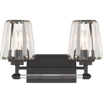 Savoy House Garnet 2 - Light Vanity in  Matte Black