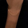 18K Gold Plated Coin Necklace for Women - Dainty Beaded Choker, Everyday Delicate Jewelry - 3 of 4