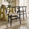 Flash Furniture Logan Commercial Grade Wishbone Style Wood and Kraft Paper Stackable Dining Chair - Set of 2 - 2 of 4