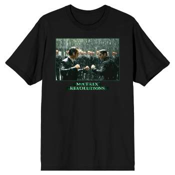 The Matrix Agent Brown and Smith Men's Black T-shirt