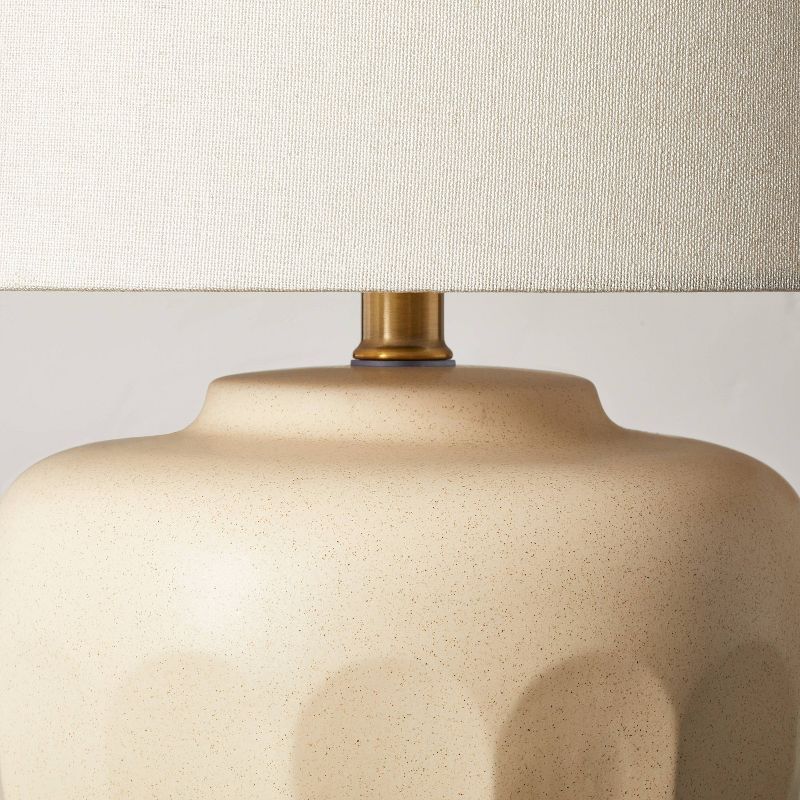 Faceted Ceramic Table Lamp Taupe/Cream (Includes LED Light Bulb) - Hearth &#38; Hand&#8482; with Magnolia, 5 of 11