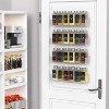 Attop Adhesive Acrylic Spice Rack Organizer (Clear, 2-Pack) – 12 Glass Jars, 238 Labels, Funnel & Chalk Marker for Cabinets/Pantry Doors - 2 of 4