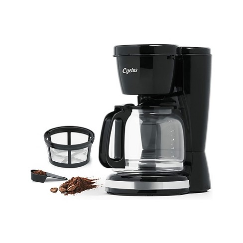 Gourmia 5 Cup Programmable Drip Coffee Maker With Brew Later Black