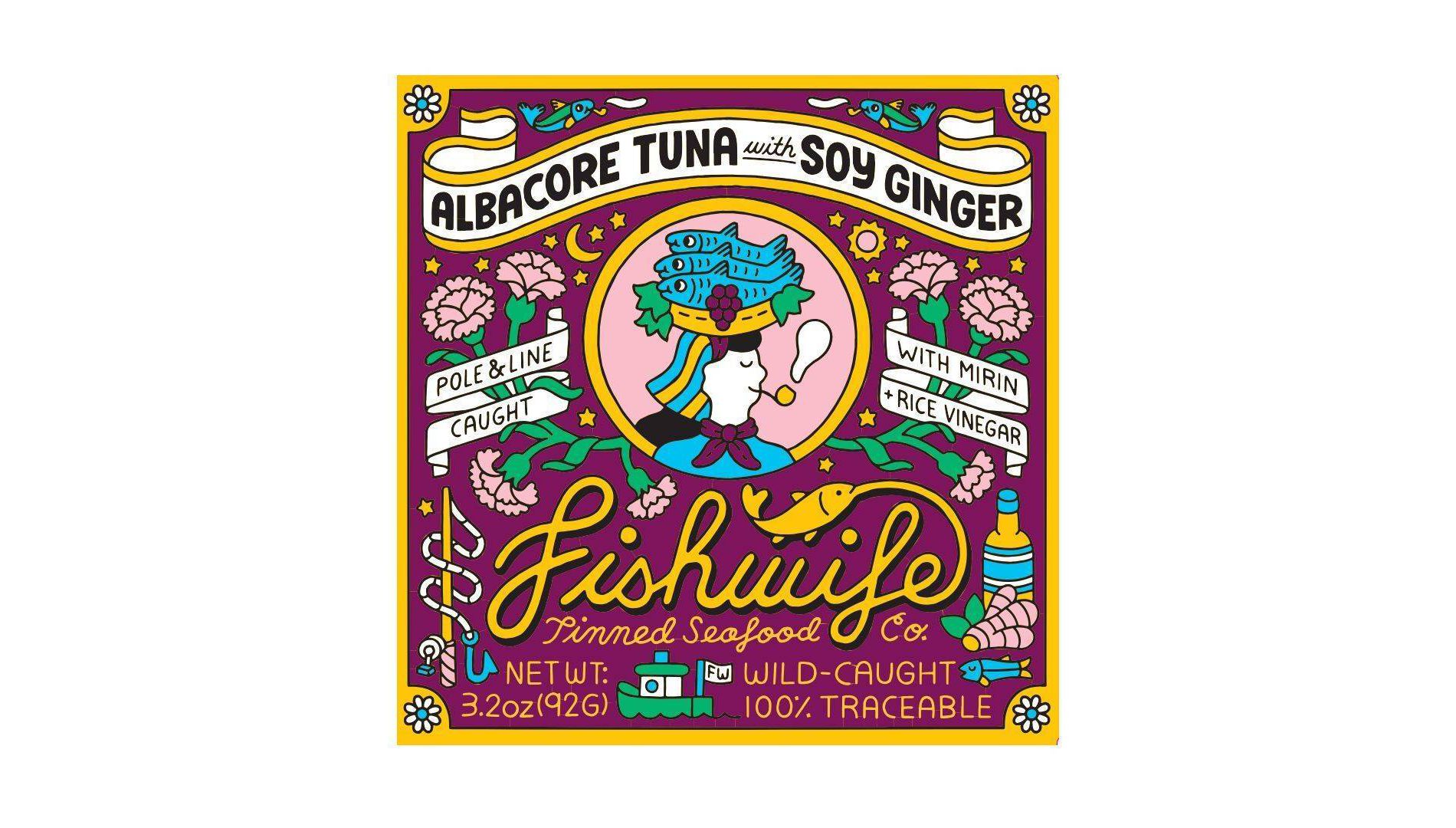 Fishwife Tinned Seafood Co Albacore Tuna with Soy Ginger - 3.2oz