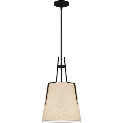 Leona Matte Black Glass LED Mini Pendant Light