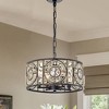 14" x 14" x 52" 4-Light Rowsen Chandelier Metallic - Warehouse Of Tiffany: Crystal Accents, ETL Listed, Adjustable Height - image 2 of 2