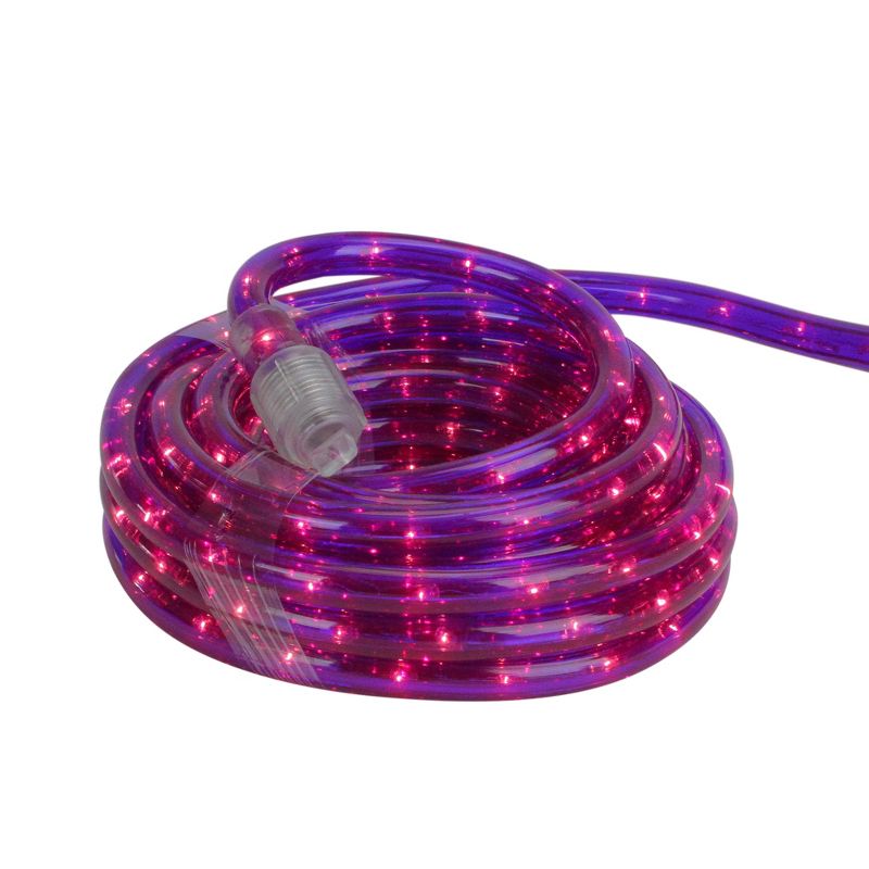 Northlight Incandescent Flexible Outdoor Christmas Rope Lights Clear - 18' Purple, 2 of 4