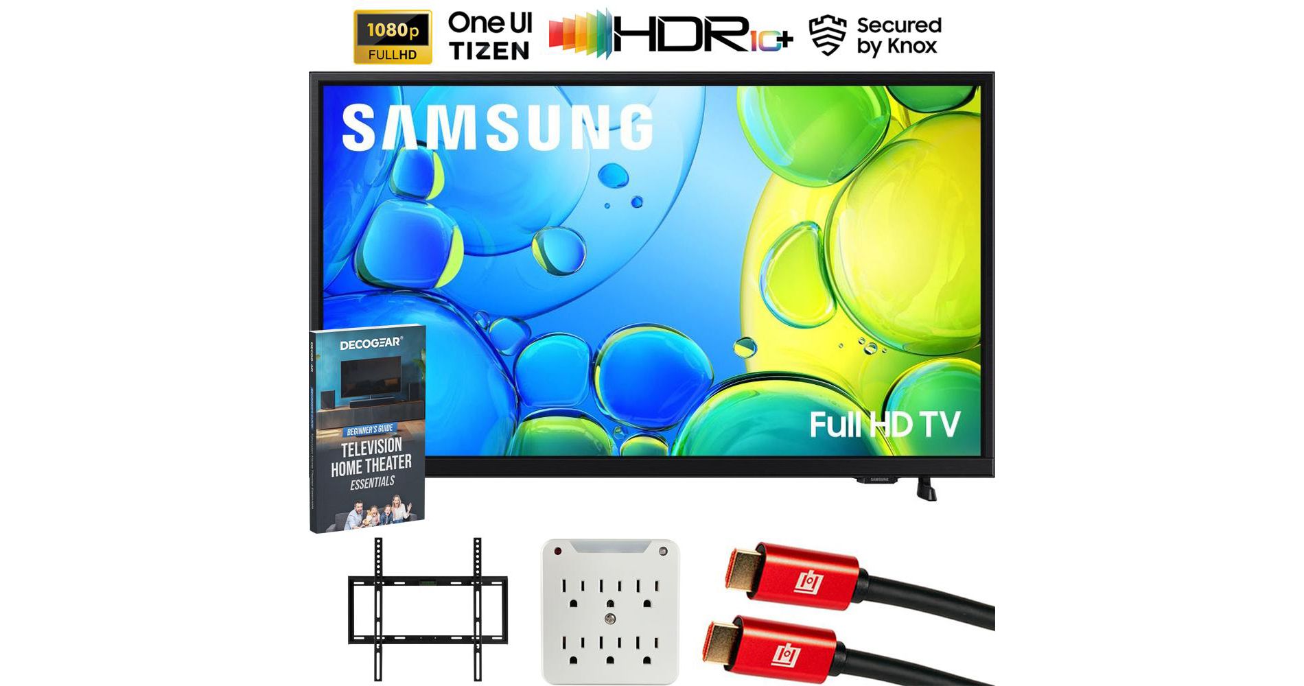 Samsung 40 inch 1080P FHD F6000F 4K Smart TV with Wall Mount & Accessories