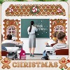 3 Pcs Christmas Gingerbread House Decorations for Xmas Holiday Party Photography Photo Background Decor - 4 of 4