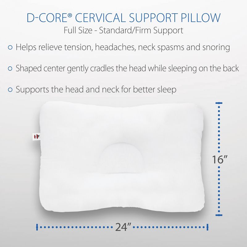 Core Products D-Core Orthopedic Cervical Support Pillow, 3 of 7