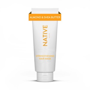 Native Vegan Hair Deep Conditioner Strengthening Hair Mask with Almond & Shea Butter, Clean, Sulfate, Paraben and Silicone Free  - 6 fl oz - 1 of 4