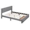 Whisen Modern Design Velvet Upholstered Platform Bed with Storage Drawer - 3 of 4