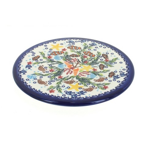 Blue Rose Polish Pottery Atlantis Trivet : Target