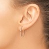 Chisel Stainless Steel Polished Rose IP-plated 1.6mm Hinged Hoop Earrings - 3 of 4