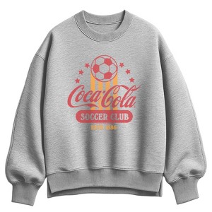 Women's Coca-Cola Soccer Club Oversized Fleece Crew Sweatshirt