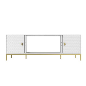 Dexmalle Heavy Duty Wood 70 Inch TV Stand with Open Shelves - 1 of 4