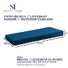 Indoor/Outdoor Patio Bench Foam Cushion 18" x 42" by Sweet Home Collection® - 2 of 3