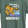 Women's - Garfield - I'll Rise But Won't Shine Short Sleeve Graphic T-Shirt - 2 of 4