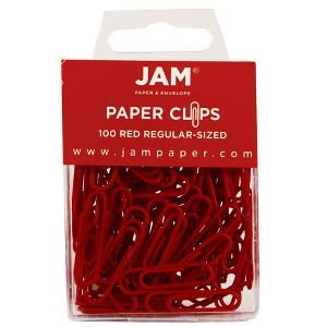JAM Paper 1" 100pk Colorful Standard Paper Clips - Regular - 1 of 3