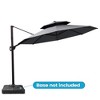 Crestlive Products 11.5FT Round Double Top Patio Cantilever Umbrella UV30+ Outdoor 360 Degree Rotation Offset Umbrella 7 Heights Adjustable - 2 of 4