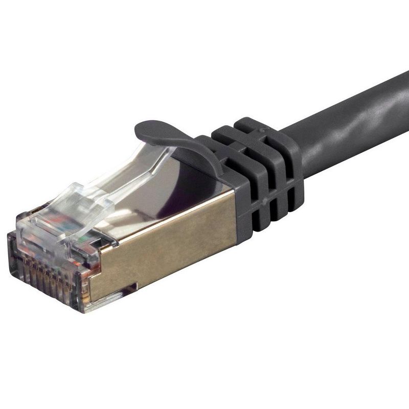 Monoprice Cat7 Ethernet Network Patch Cable - 15 feet - Black | 26AWG, Shielded, (S/FTP) - Entegrade Series, 3 of 5
