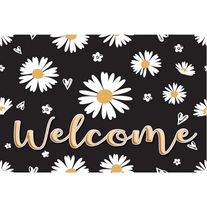 Ashley Productions® The Original Fun Mat™, Welcome Mat, 15.5" x 23.5", Daisies Welcome - 1 of 1