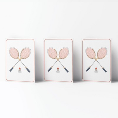 Everyday Greeting Card Pack (3ct) "Badminton Weekender Society" by Ramus & Co
