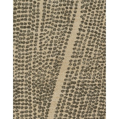 Axel Black and Natural Wool Handtufted Rug