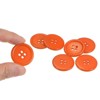 Unique Bargains Resin Craft Snap Round Flat 4-Hole Sewing Buttons 50 Pcs - 4 of 4