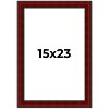 PosterPalooza | Weathered Red Picture Frame - UV Acrylic, Foam Board Backing, Hanging Hardware - 2 of 4