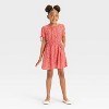 Girls' Short Sleeve Woven Dress - Cat & Jack™ - 3 of 3