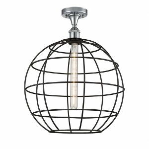 Lake Placid - 1 Light Semi-Flush Mount In Industrial Style-19.25 Inches Tall and 16 Inches Wide - 1 of 1