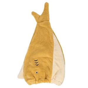 Unique Bargains Teenager Fish Shape Lightweight Strong Absorbent Hair Drying Towel 1 Pc - 1 of 4