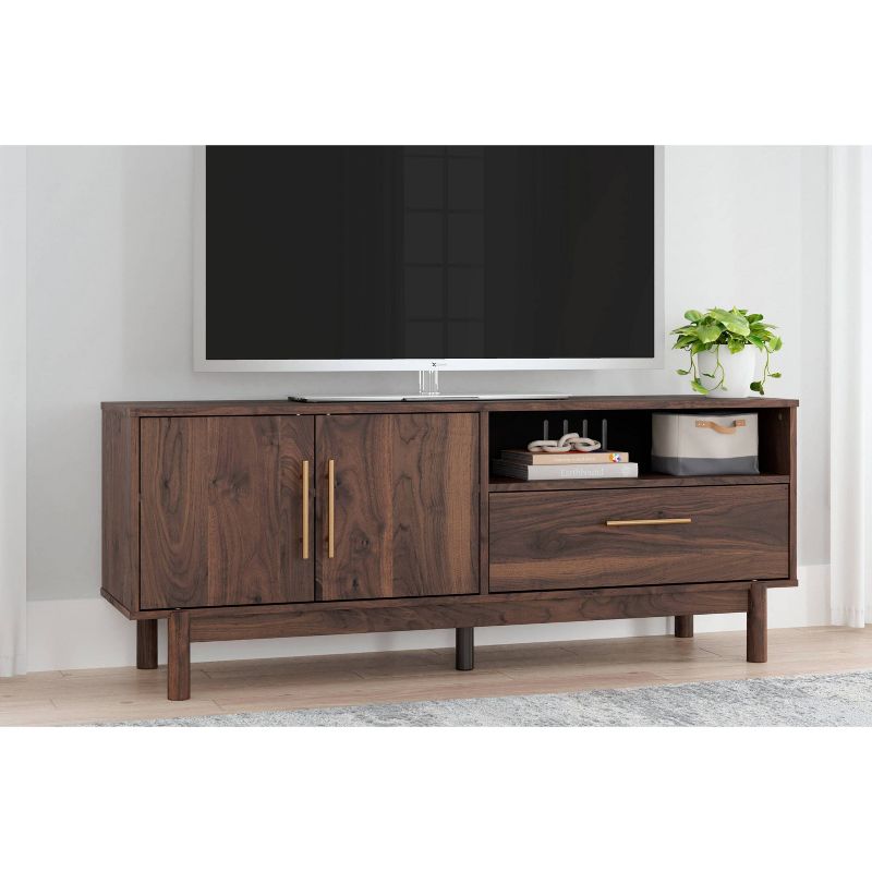 59&#34; Calverson TV Stand for TVs up to 63&#34; Brown/Beige - Signature Design by Ashley, 2 of 10