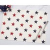 Saro Lifestyle Americana Stars Placemat (Set of 4), Red, 14"x20" - 4 of 4