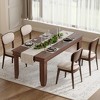 Dining Table for 6-8 People, 71" Long Brown Kitchen Tables with Wooden Sturdy Frame, 6 Ft Large Rectangular Dinner Table for Living Room Dining Room - 4 of 4