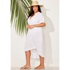Swimsuits for All Gauze High-Low Sun Dress Cover Up (Plus Sizes Available) - 4 of 4
