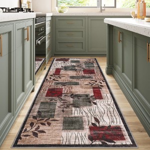 COZONY Pearl Velvet Washable Carpet, Non-Slip Folding Rug with TPR Backing for Bedroom Living Room Kitchen - 1 of 4