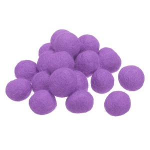Unique Bargains Home Handcrafts Project DIY Wool Felt Balls Beads 50 Pcs - 1 of 3