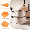 Unique Bargains Silicone Hot Assist Frying Cookware Pan Pot Handle Holders 2 Pcs - 3 of 4