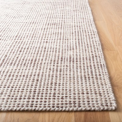 Ivory Tufted Handmade Wool 8' x 10' Rectangular Rug