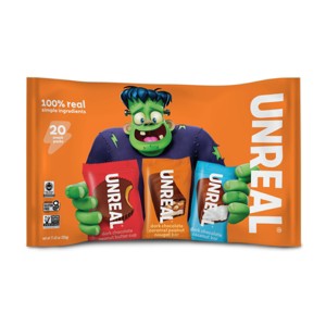 UNREAL Halloween Chocolate Coconut Bars & Nougat Bars Variety Bag - 20oz/20ct - 1 of 2