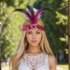 Unique Bargains Women's Feather Sequins Headband 1 Pc - 2 of 4