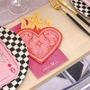 Jollity & Co. - Magenta Grid Print Guest Napkins - Pack of 16 Paper Napkins - 2 of 3
