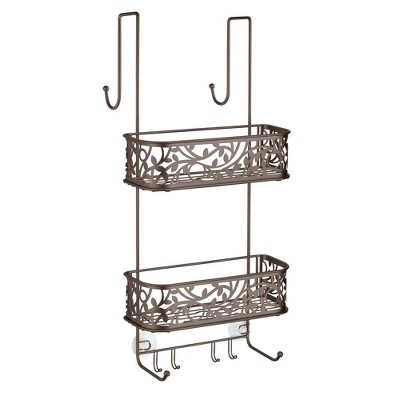 Mdesign X-wide Metal Over Door Bathroom Tub/shower Caddy Organizer : Target