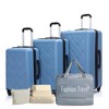 Whisen Hardshell Lightweight Suitcase with Spinner Wheels, ABS Luggage Sets, 8-Piece Set - 2 of 4